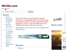 Tablet Screenshot of miribiz.com